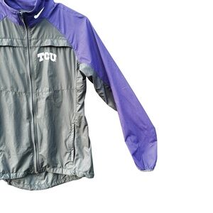 TCU Women’s Small Nike Zip-Up Jacket Windbreaker Size Small